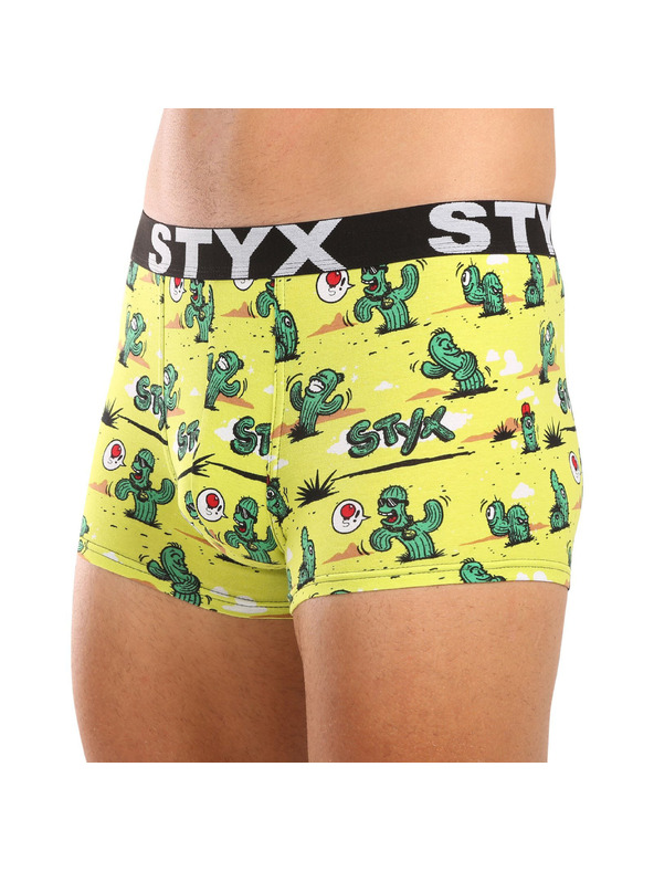 Styx Muške boksarice Styx art sportski elastičan pojas kaktuski