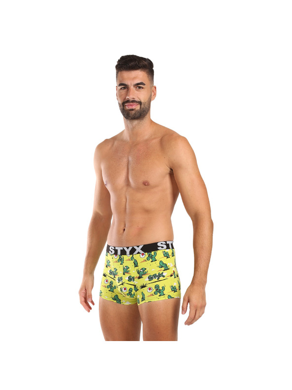Styx Muške boksarice Styx art sportski elastičan pojas kaktuski