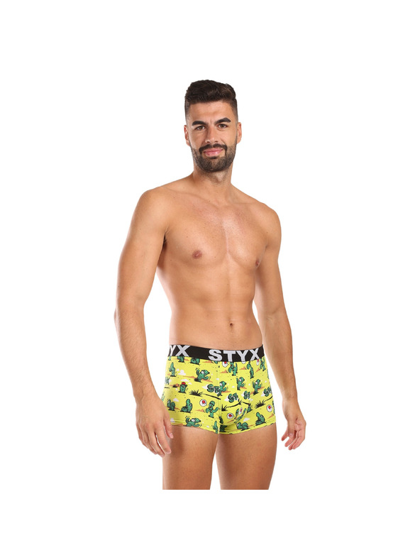 Styx Muške boksarice Styx art sportski elastičan pojas kaktuski