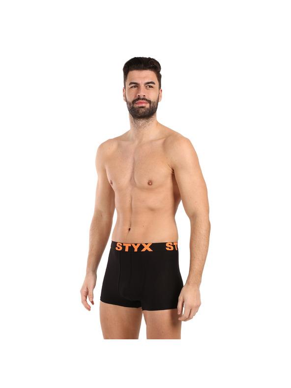 Styx Muške boxer gaćice Styx sportska guma crne