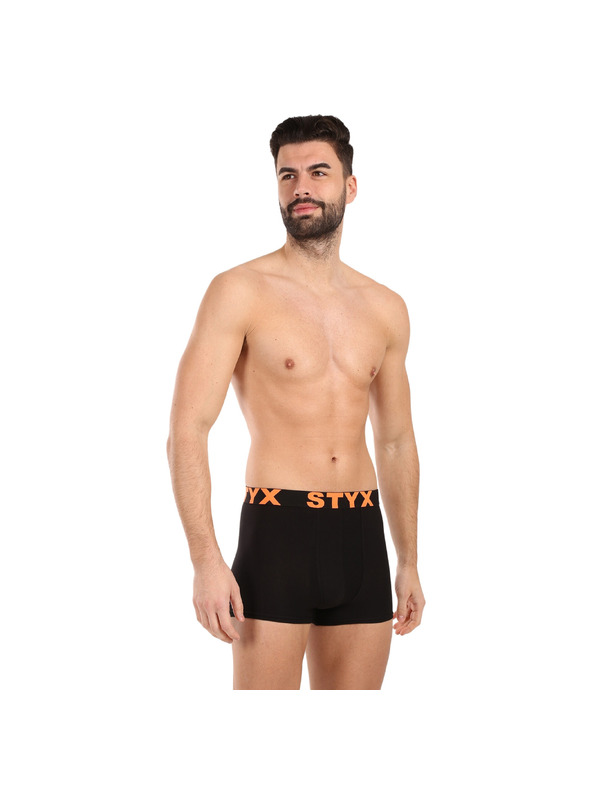 Styx Muške boxer gaćice Styx sportska guma crne