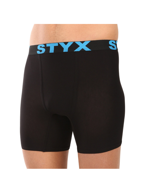 Styx Kompletan od deset - muške boksarice Styx long sportski elastičan pojas crne