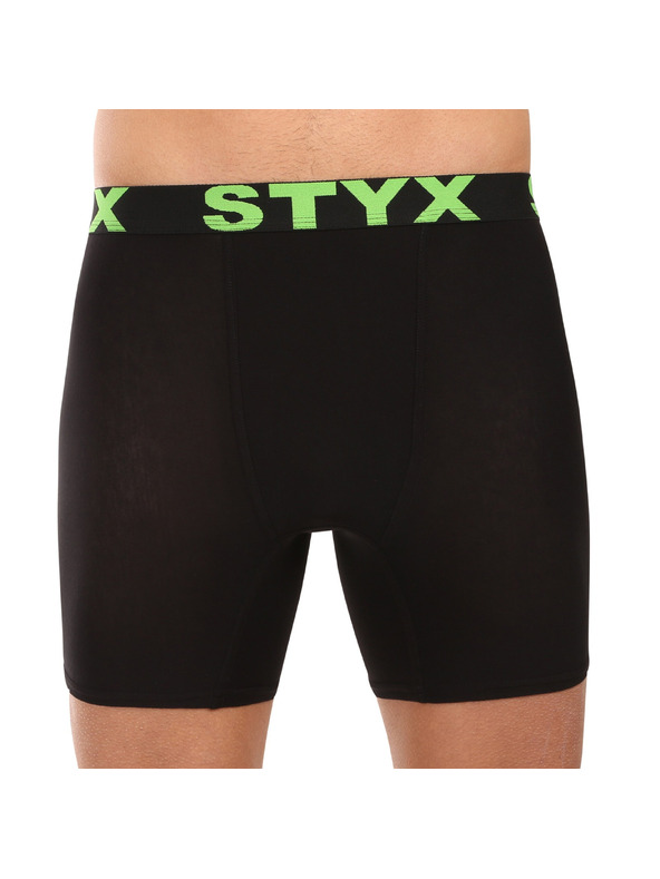 Styx Kompletan od deset - muške boksarice Styx long sportski elastičan pojas crne