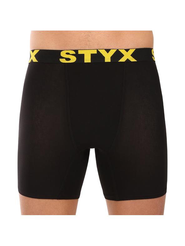 Styx Kompletan od deset - muške boksarice Styx long sportski elastičan pojas crne