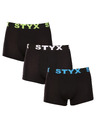Styx Set od tri muške bokserice Styx sportske gumene višebojne