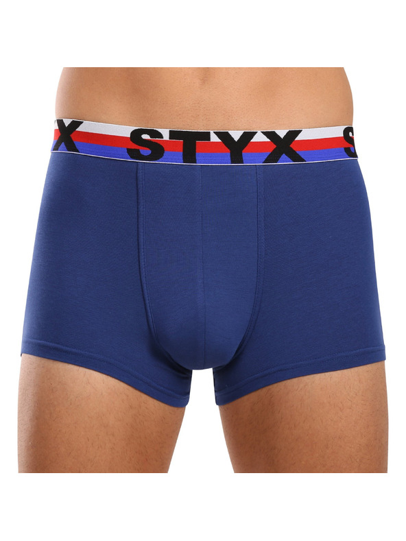 Styx Kompletan od tri - muške boksarice Styx sportski elastičan pojas tamno plave trobojka