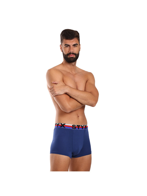 Styx Kompletan od tri - muške boksarice Styx sportski elastičan pojas tamno plave trobojka