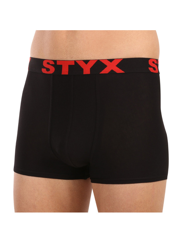 Styx Muške boxer gaćice Styx sportska guma crne