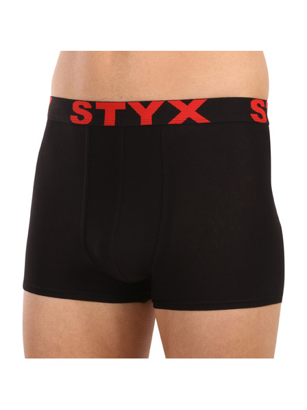 Styx Muške boxer gaćice Styx sportska guma crne