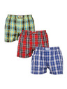 Styx Komplet od tri muške gaćice Styx classic gumene višebojne