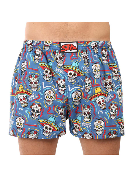Styx Muške gaće Styx art klasičan elastičan pojas nadveličina lubanja
