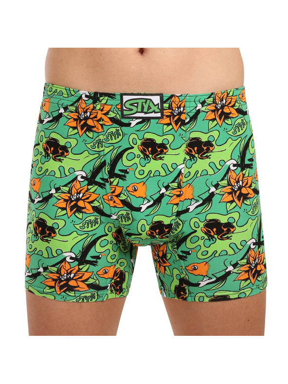 Styx Muške boksarice Styx long art klasičan elastičan pojas tropski