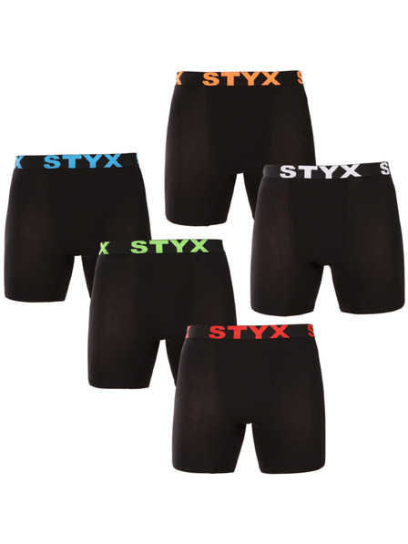 Styx Kompletan od pet - muške boksarice Styx long sportski elastičan pojas crne