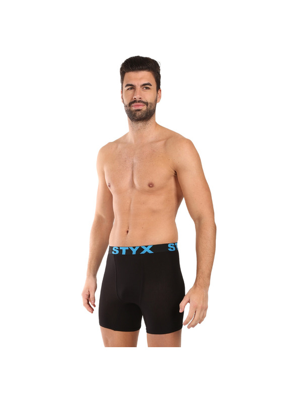 Styx Kompletan od pet - muške boksarice Styx long sportski elastičan pojas crne