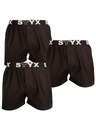 Styx Set od tri - muške gaće Styx sportski elastični gumeni pojas crna