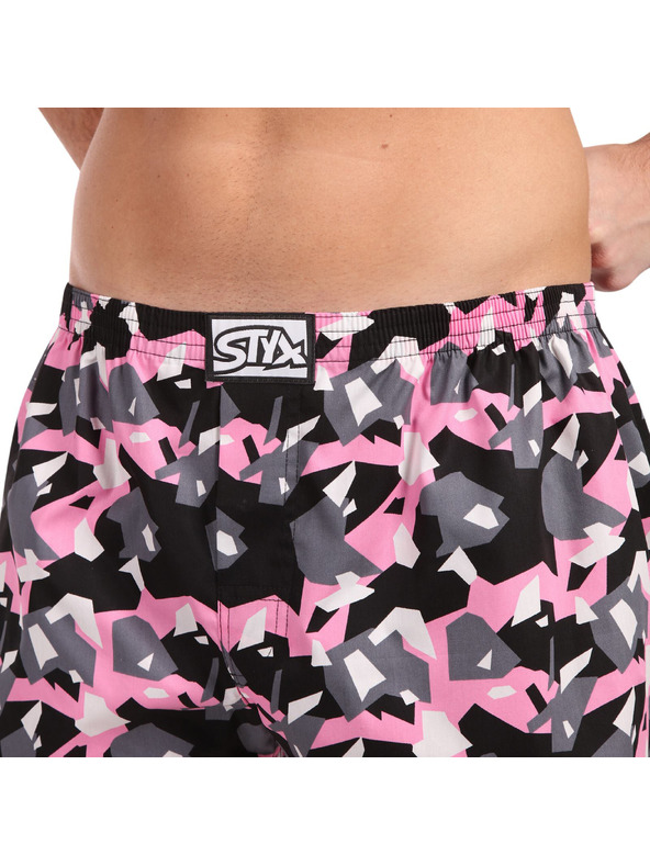 Styx Muške gaće Styx art klasični elastični gumeni pojas kamuflaža kvadratna