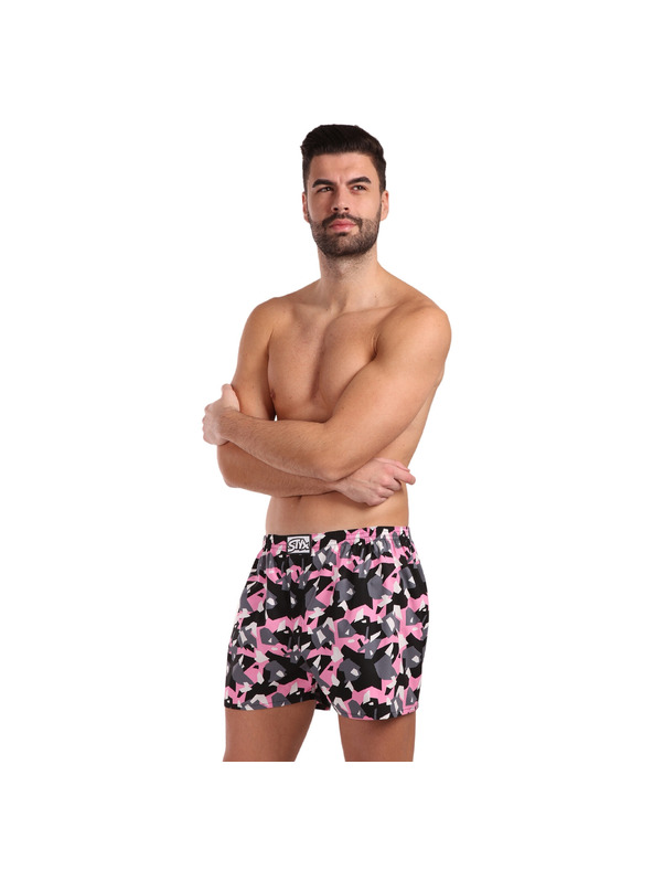 Styx Muške gaće Styx art klasični elastični gumeni pojas kamuflaža kvadratna