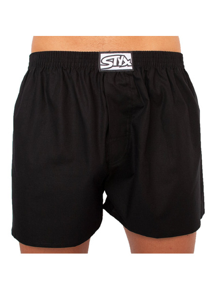 Styx Muške gaće Styx klasični elastični gumeni pojas nadmjera crna