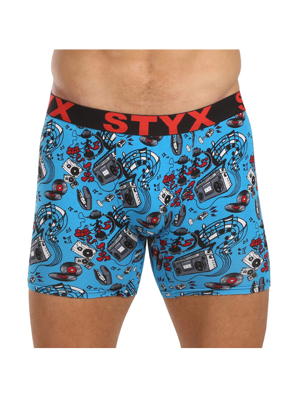 Styx Komplet od šest - muške boxer gaćice Styx long art sportska guma višebojne