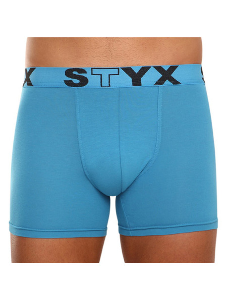 Styx Set od tri - muške bokserice Styx long sportski elastični gumeni pojas plava