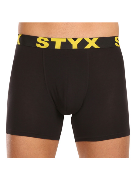 Styx Kompletan od deset - muške boksarice Styx long sportski elastičan pojas crne