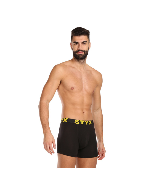 Styx Kompletan od deset - muške boksarice Styx long sportski elastičan pojas crne