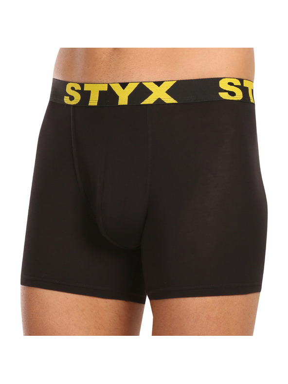 Styx Kompletan od deset - muške boksarice Styx long sportski elastičan pojas crne