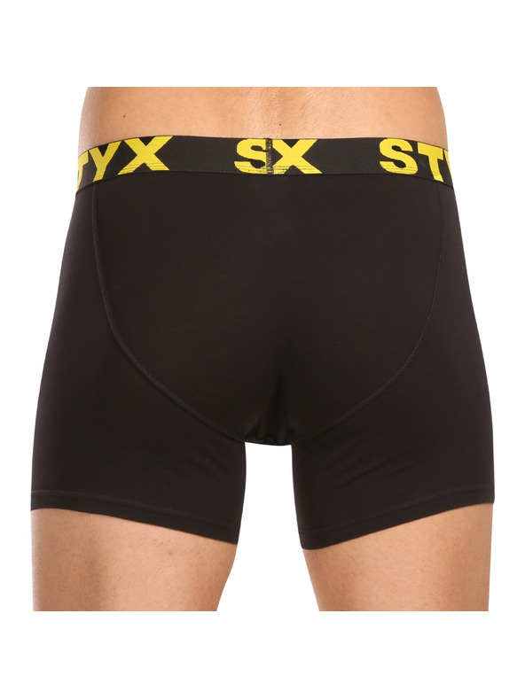 Styx Kompletan od deset - muške boksarice Styx long sportski elastičan pojas crne