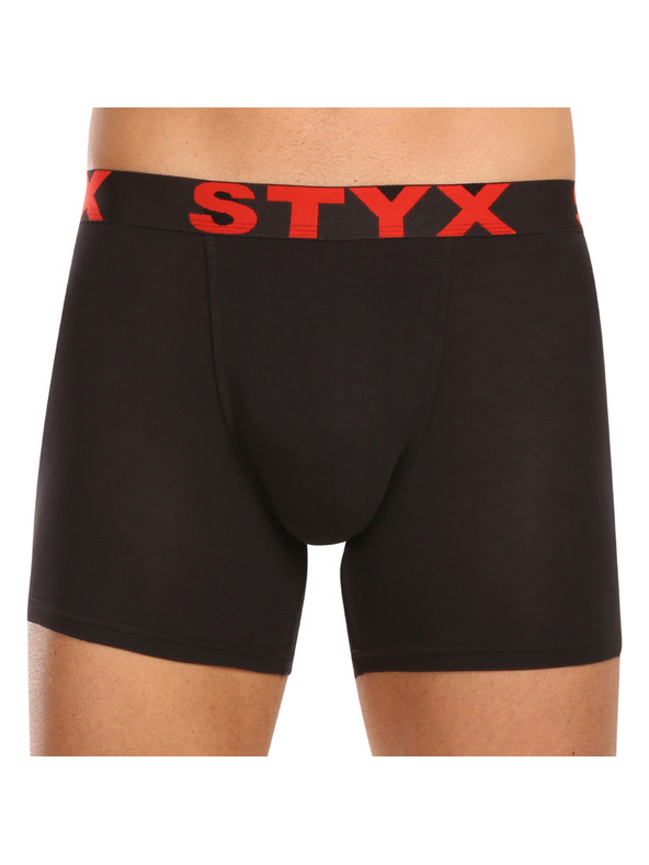 Styx Kompletan od deset - muške boksarice Styx long sportski elastičan pojas crne