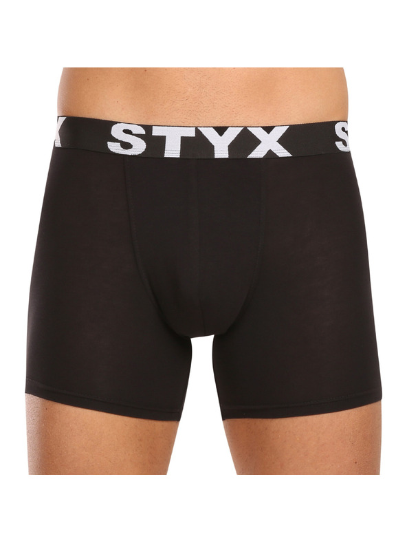 Styx Kompletan od deset - muške boksarice Styx long sportski elastičan pojas crne
