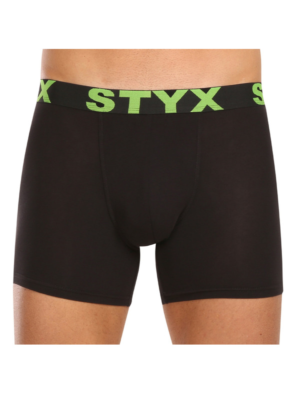 Styx Kompletan od deset - muške boksarice Styx long sportski elastičan pojas crne