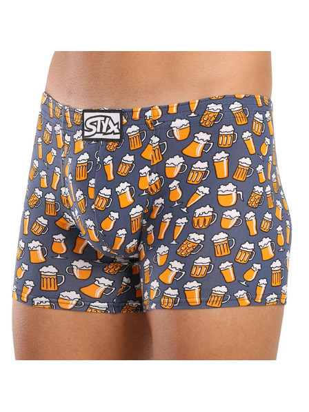 Styx Muške bokserice Styx long art klasični elastični gumeni pojas pivo