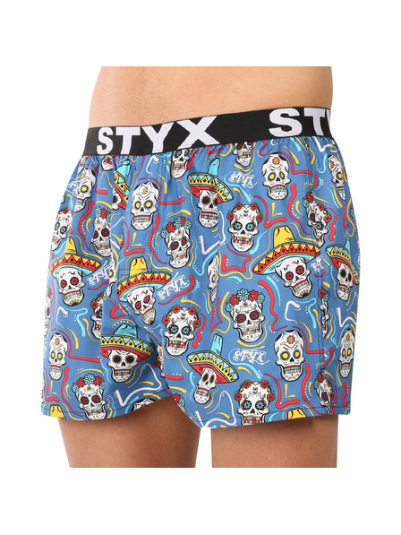Styx Muške gaće Styx art sportski elastični gumeni pojas lubanje