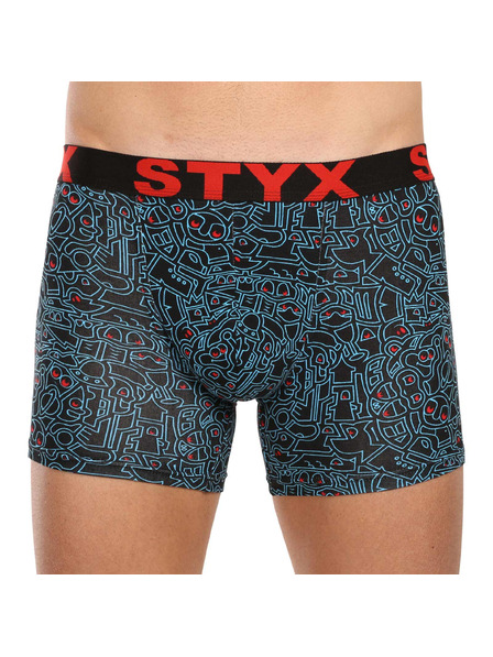 Styx Set od pet - muške bokserice Styx long art sportski elastični gumeni pojas višebojne