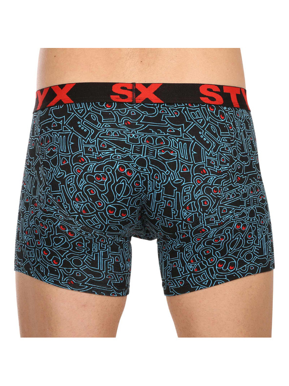 Styx Set od pet - muške bokserice Styx long art sportski elastični gumeni pojas višebojne