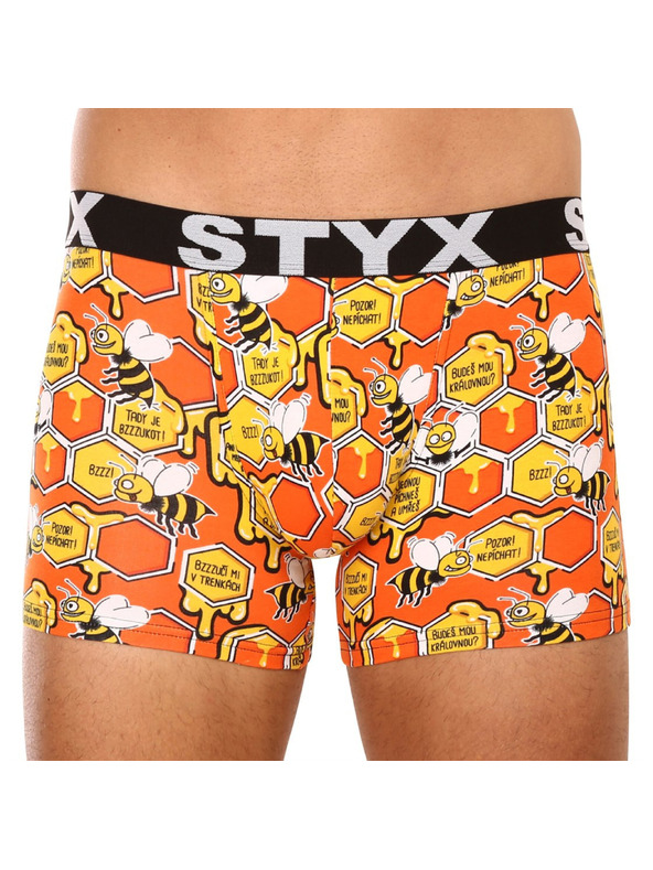 Styx Set od pet - muške bokserice Styx long art sportski elastični gumeni pojas višebojne