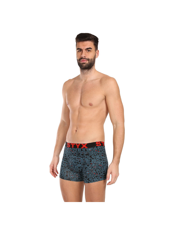 Styx Set od pet - muške bokserice Styx long art sportski elastični gumeni pojas višebojne