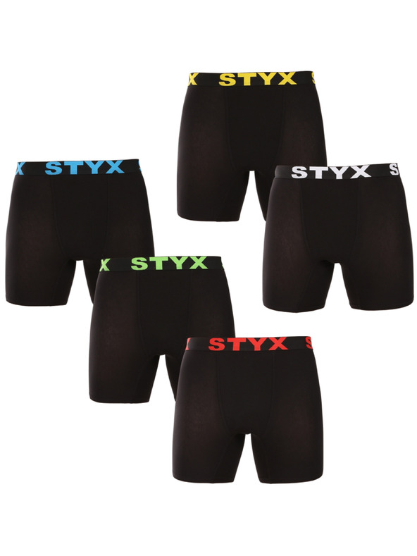 Styx Kompletan od pet - muške boksarice Styx long sportski elastičan pojas crne
