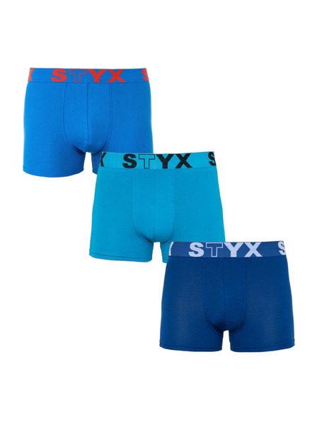 Styx Set od tri - muške bokserice Styx sportska guma plava