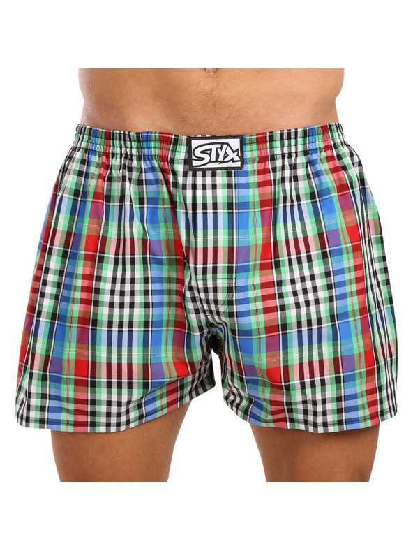 Styx Muške kratke hlače Styx classic gumene oversized višebojne