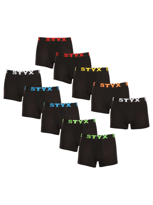 Styx Set od deset - muške bokserice Styx sportska guma crna