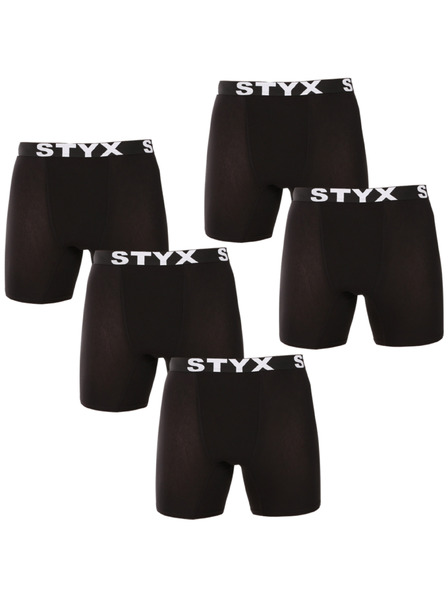 Styx Kompletan od pet - muške boksarice Styx long sportski elastičan pojas crne