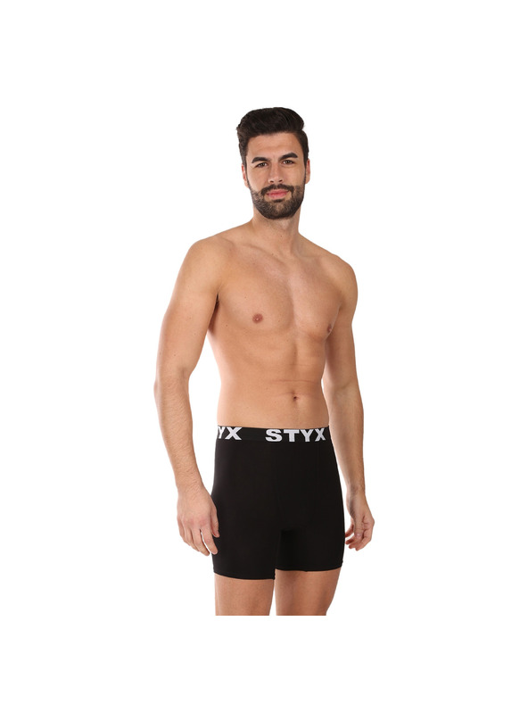 Styx Kompletan od pet - muške boksarice Styx long sportski elastičan pojas crne