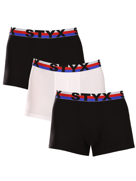 Styx Set od tri - muške bokserice Styx sportska guma višebojni trikolor