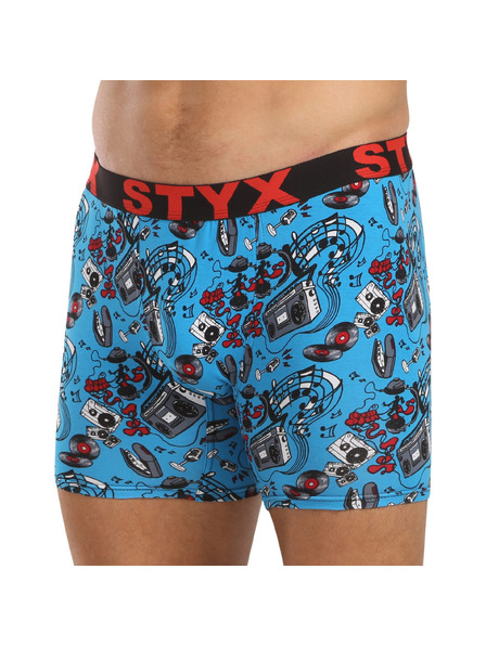 Styx Muške bokserice Styx long art sportska guma glazba