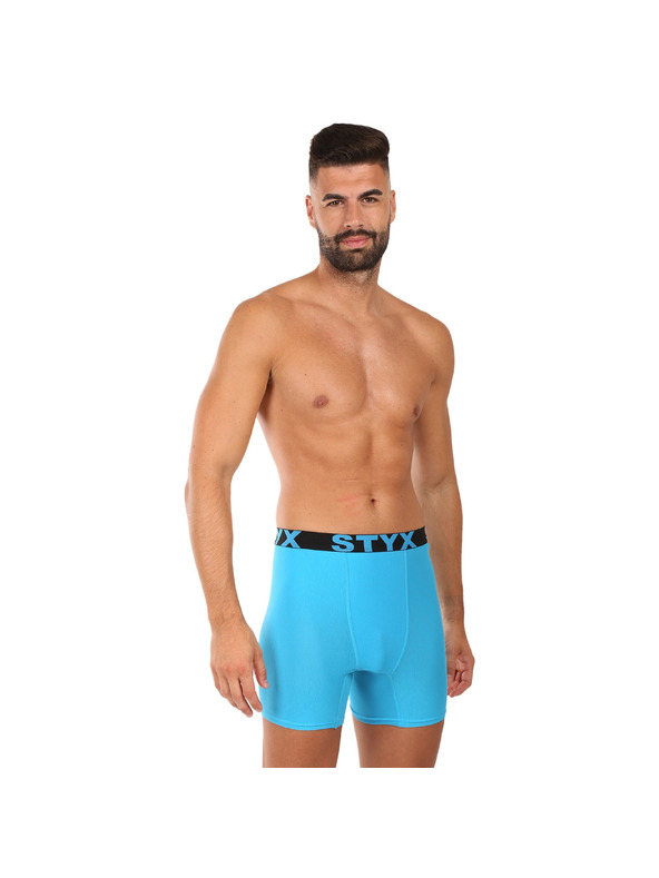 Styx Muške bokserice Styx long sportska guma svjetlosno plava