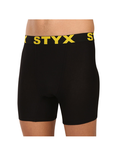 Styx Muške bokserice Styx long sportska guma crne