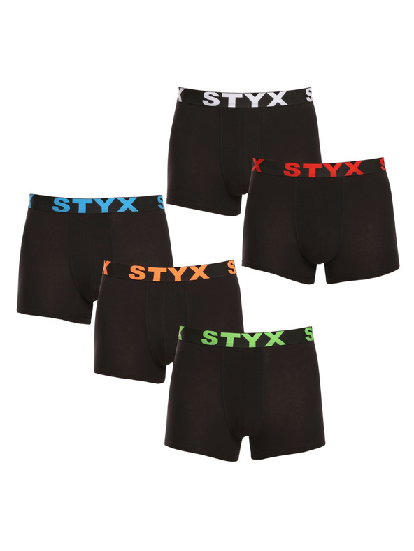 Styx Set od pet - muške bokserice Styx sportska guma crna