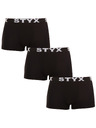 Styx Set od tri - muške bokserice Styx sportska guma crna