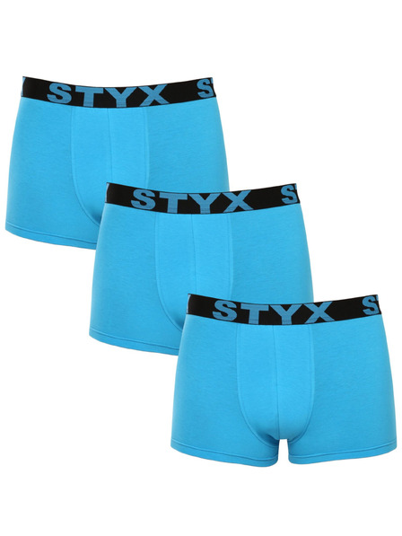 Styx Set od tri - muške bokserice Styx sportska guma svjetlosno plava